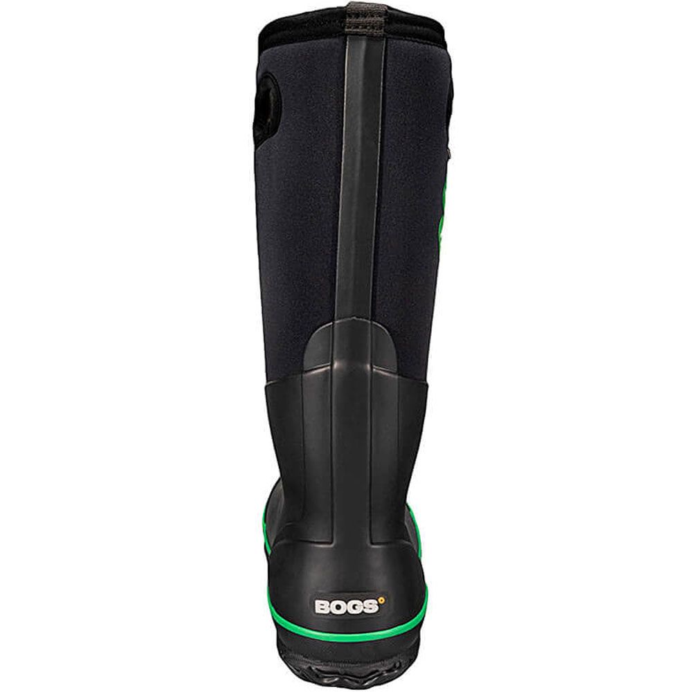 Bogs Classic Tall 4-H Rain Boots - Womens Black Back View