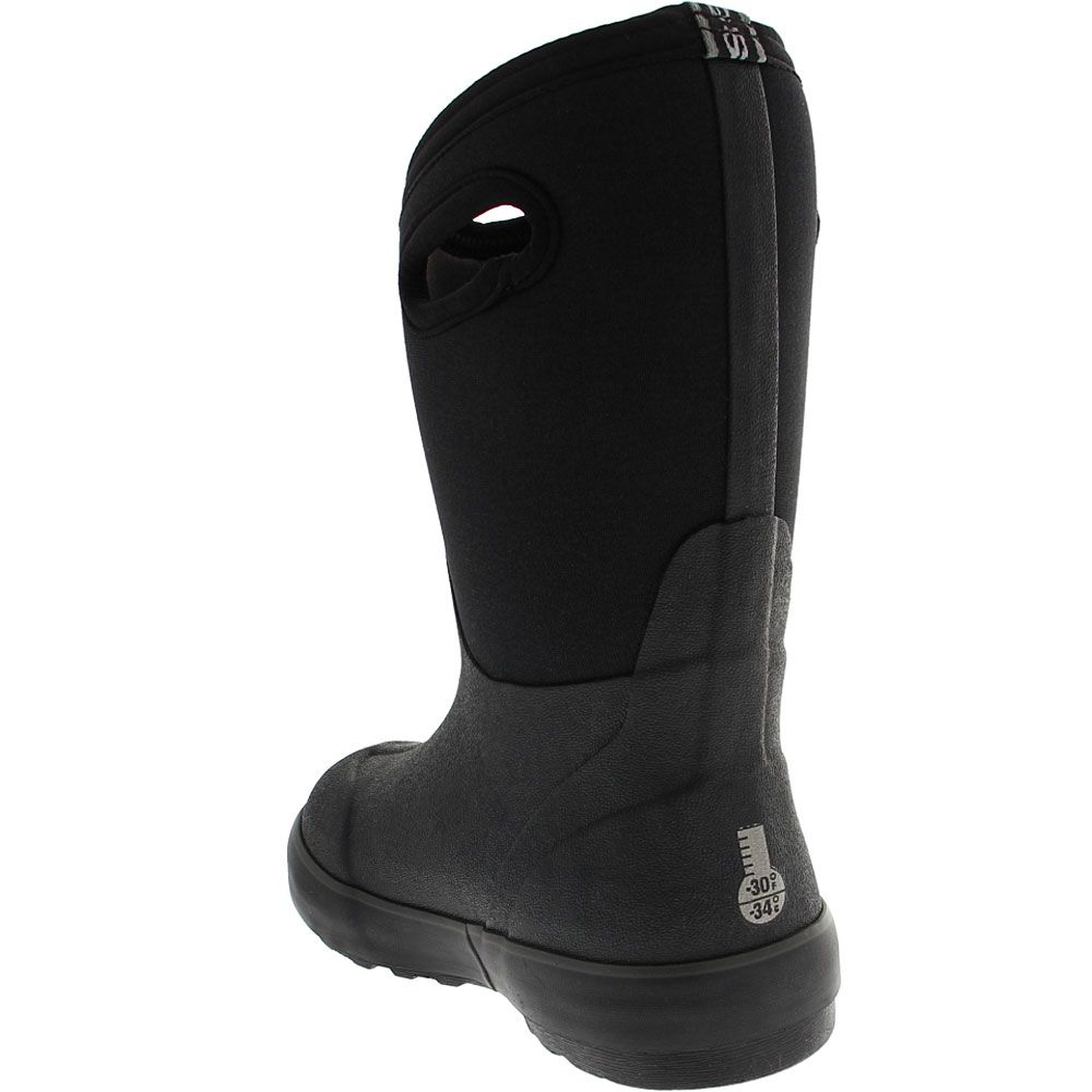 Bogs Classic 2 High Handle Rain Boots - Girls Black Back View