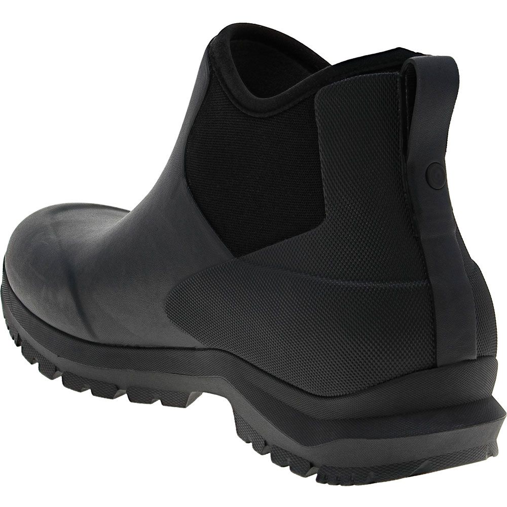 Bogs Sauvie Chelsea 2 Rubber Boots - Mens Black Back View