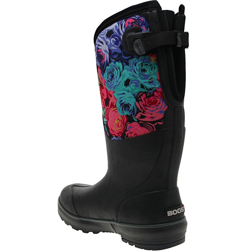 Bogs Classic Rose Garden Adj Rubber Boots - Womens Multi Back View