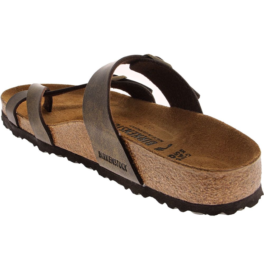 Birkenstock Mayari Toe Flip Flop Sandals - Womens Golden Brown Back View