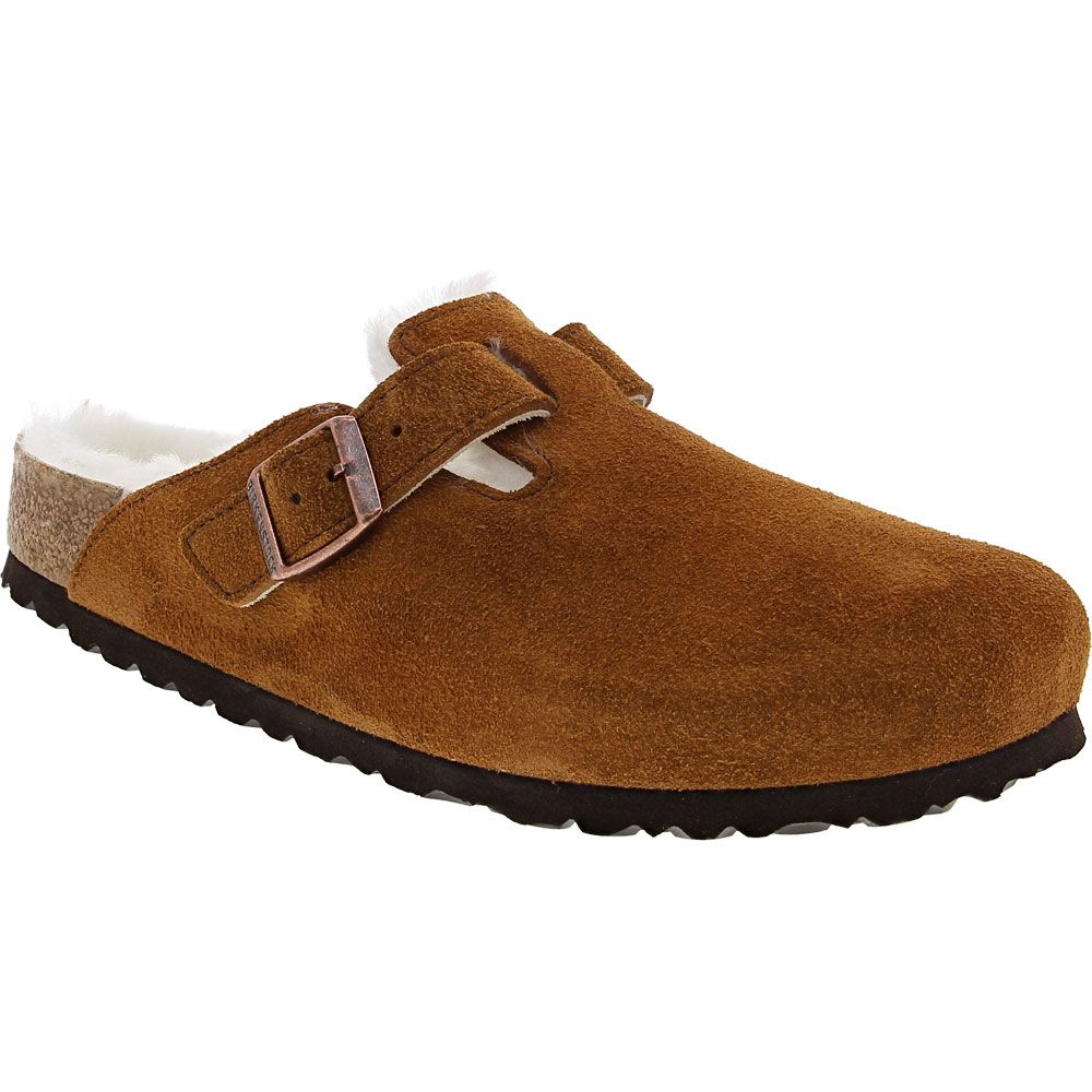 Birkenstock Boston Shearling Casual Clogs - Womens Mink