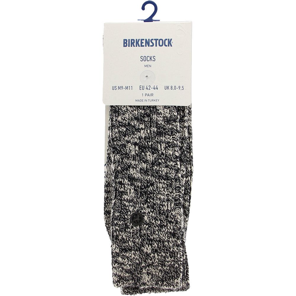 Birkenstock Cotton Slub Mens Socks Black View 2