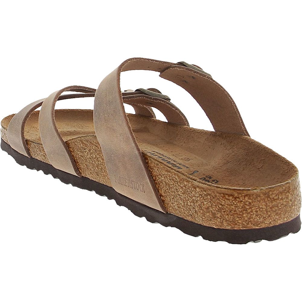 Birkenstock Franca Sandals - Womens Tobacco Oiled Back View