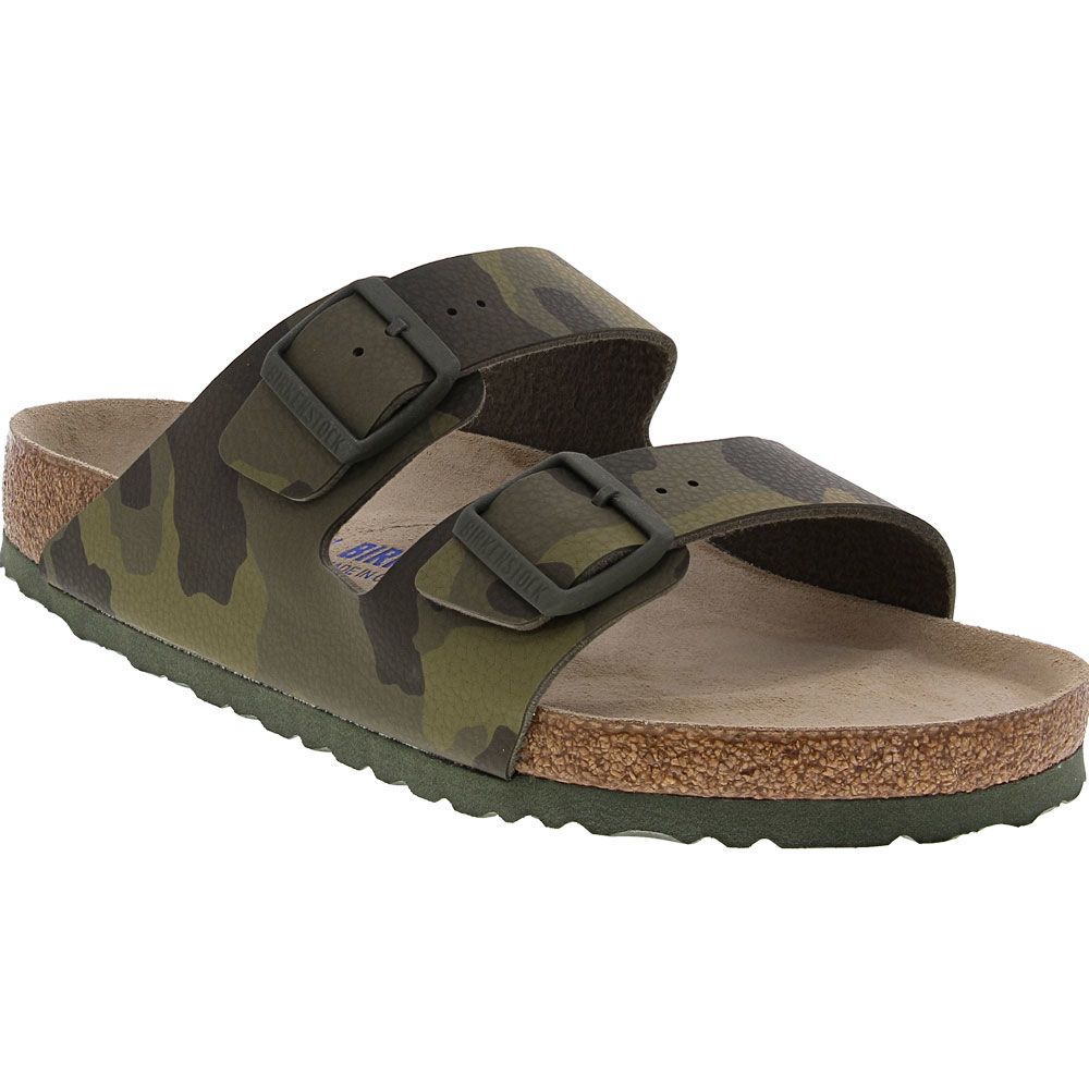 Birkenstock Arizona Mens Soft Footbed Sandal Desert Camo Green