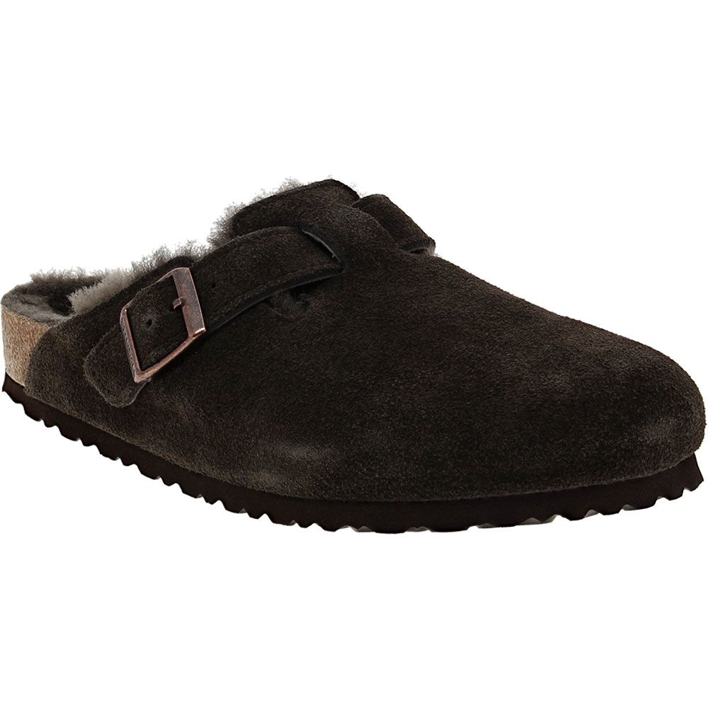 Birkenstock Boston Shearling Clog Casual Shoes - Mens Mocha