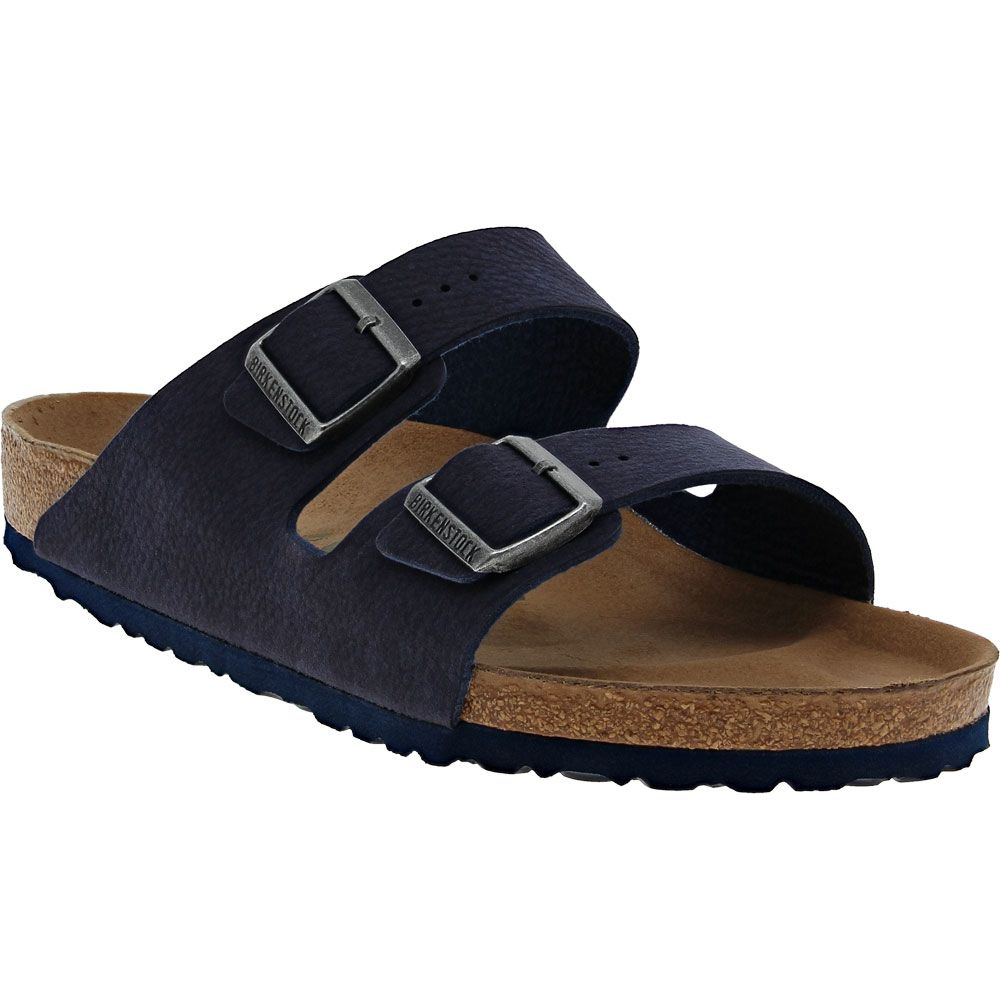 Birkenstock Arizona Vegan Sandals - Mens Desert Dust Indigo Blue