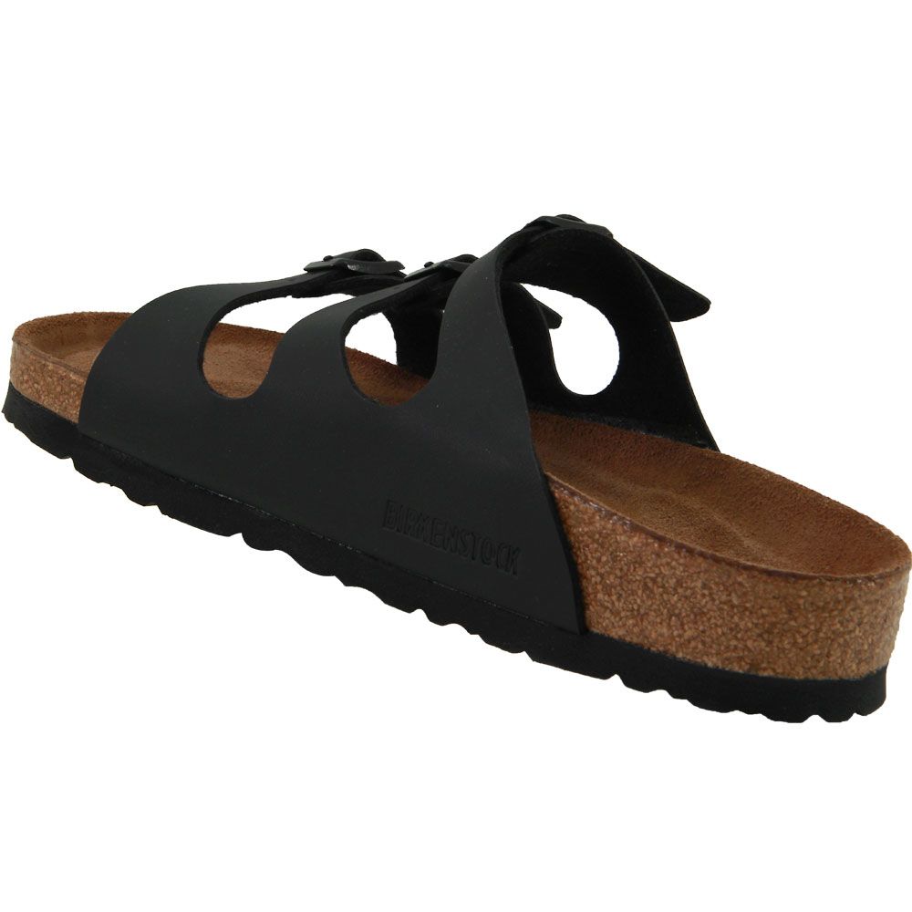 Birkenstock Florida Sandal - Womens Black Birko Flor Back View