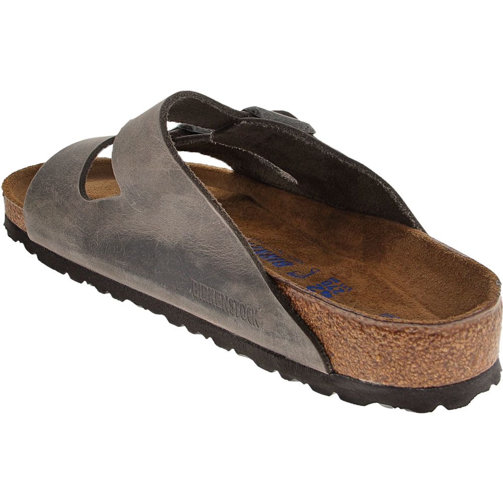 Birkenstock Arizona Mens Sandals Iron Oiled Back View