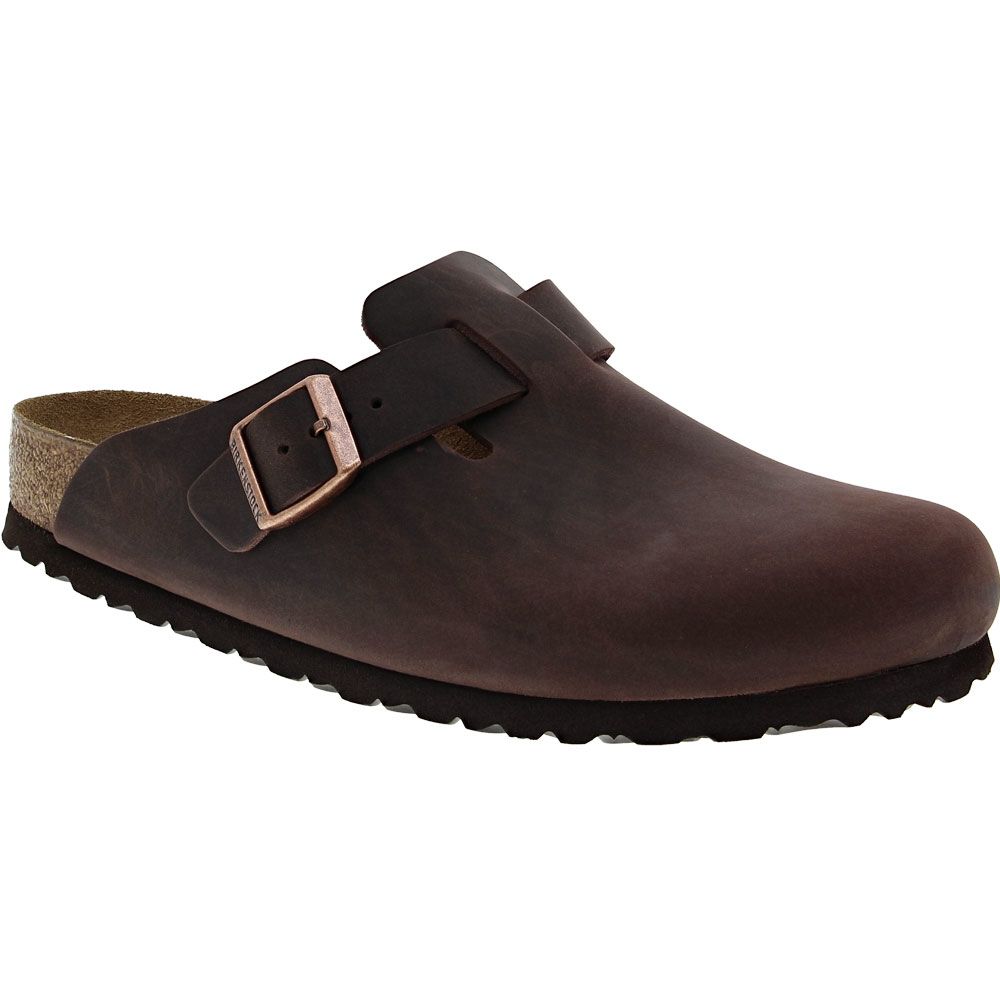 Birkenstock Boston Slip On Unisex Clogs Habana Brown Oiled