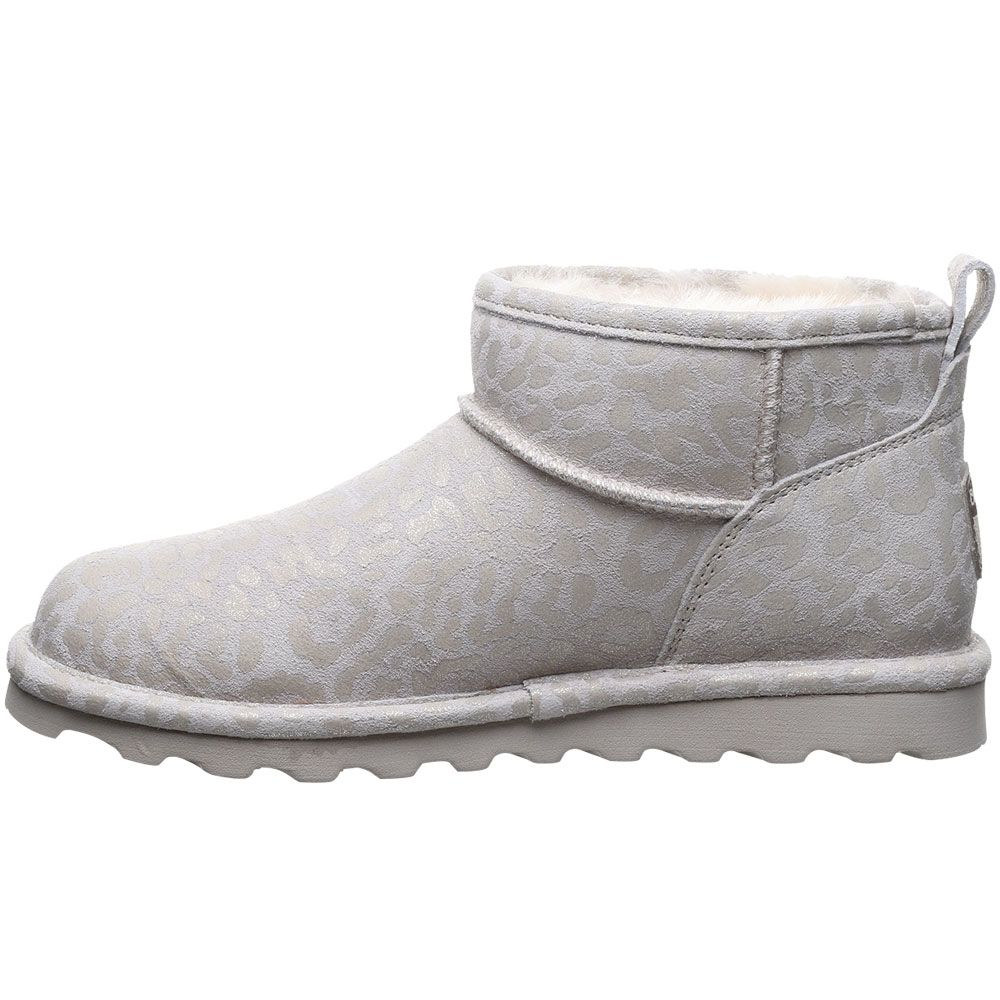 Bearpaw Shorty Exotic Winter Boots - Womens Winter White Glitter Back View