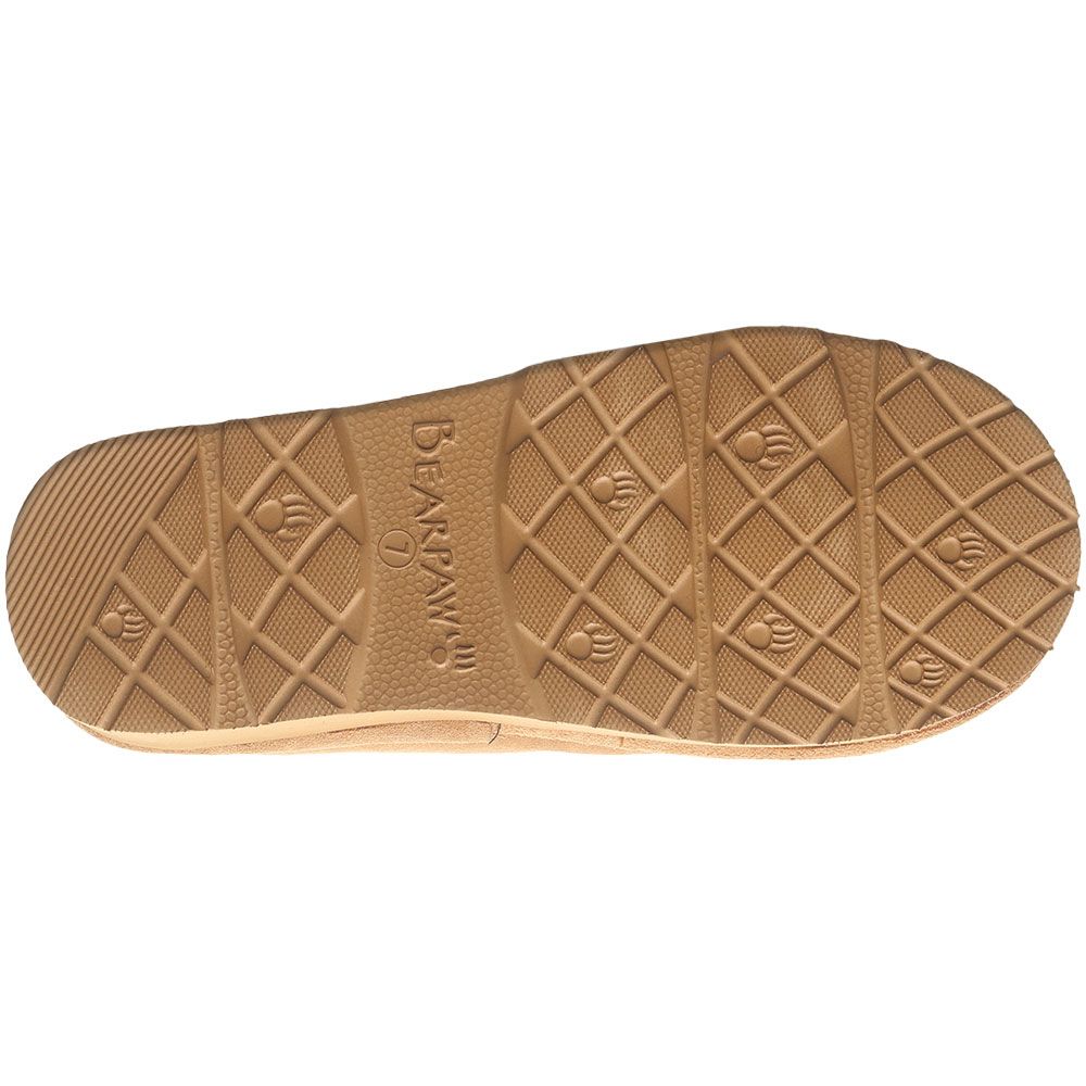 Bearpaw Martis Slippers - Womens Iced Coffee Solid Sole View