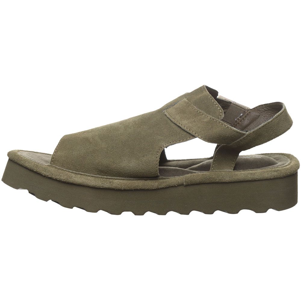 Bearpaw Ascend Sandals - Womens Dark Olive Back View