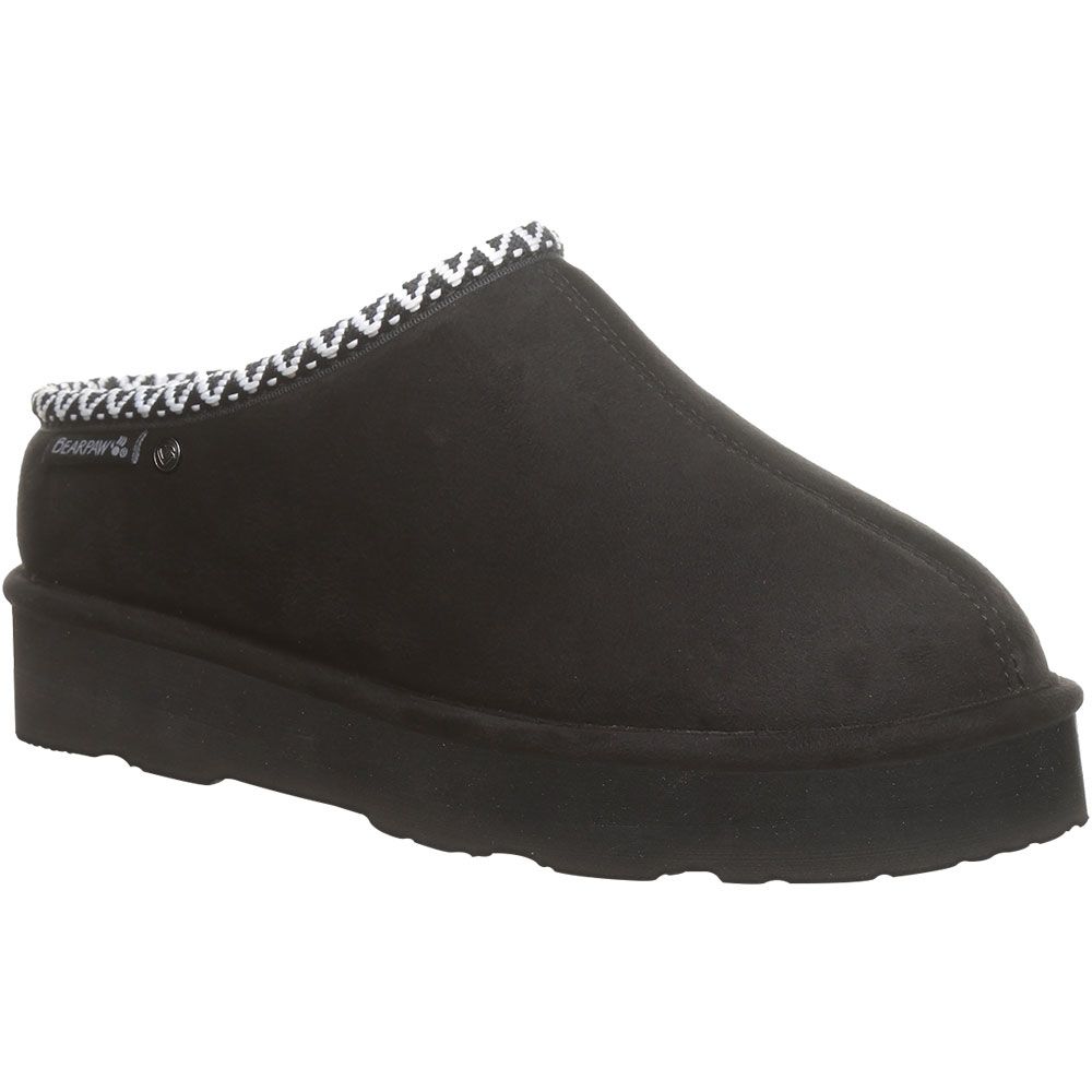 Bearpaw Martis Vegan Slippers - Womens Black Black