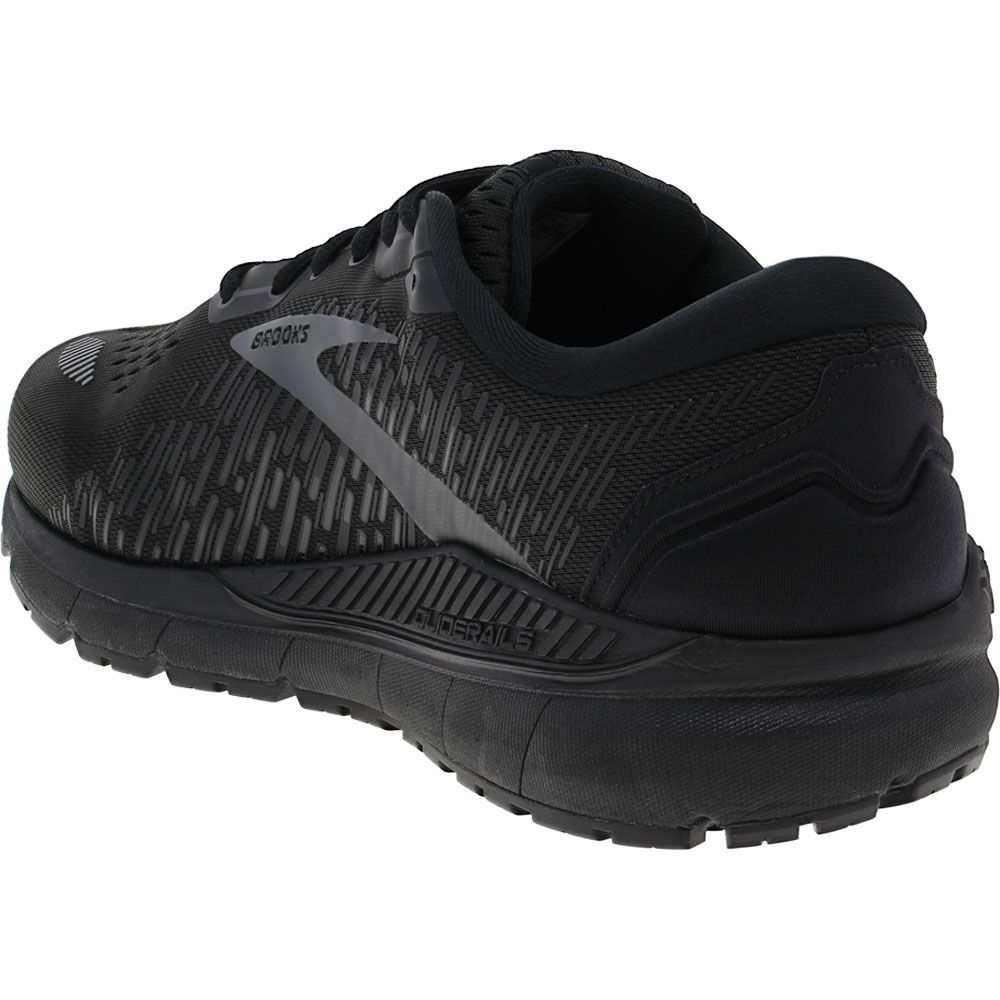 Brooks Addiction GTS 15 Running Shoes - Mens Black Black Ebony Back View