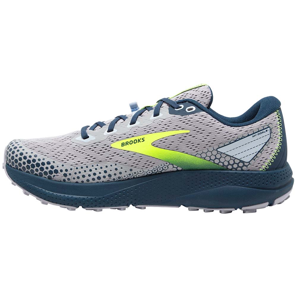 Brooks Divide 3 Running Shoes - Mens Alloy Titan Nightlife Back View