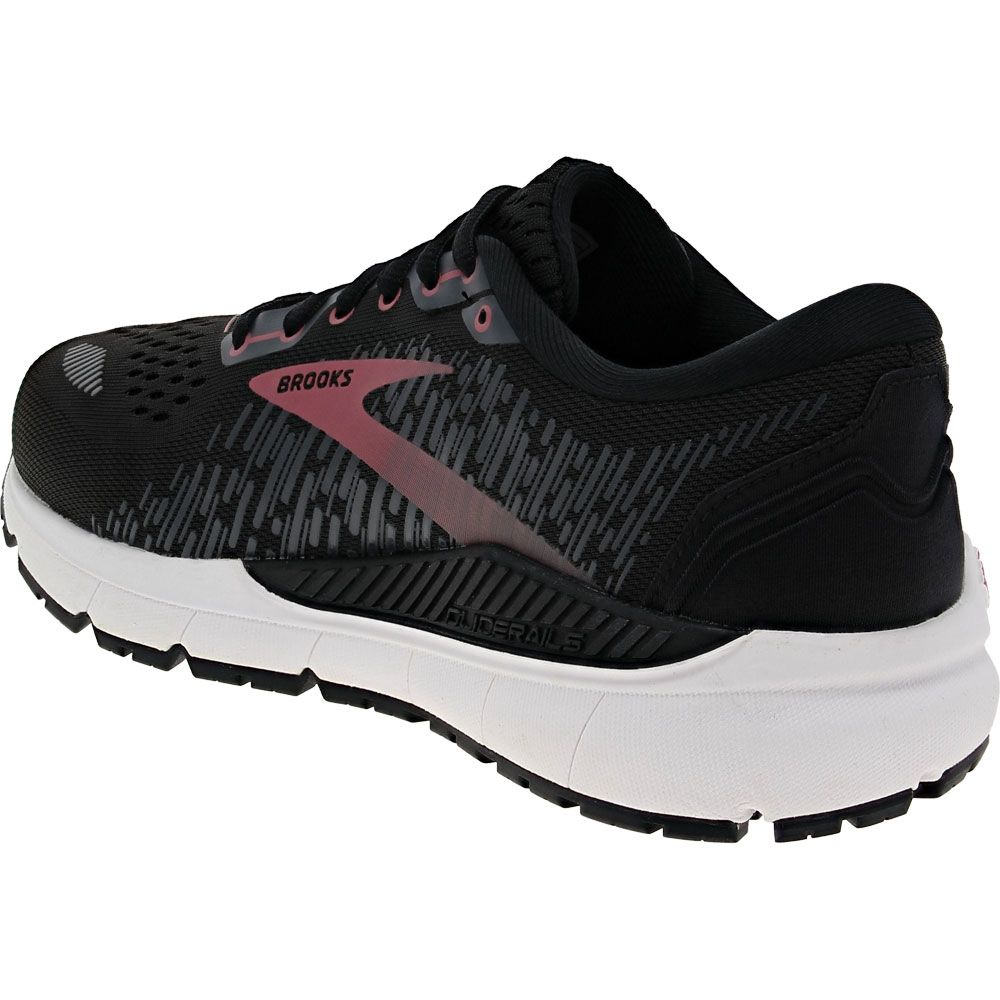 Brooks Addiction GTS 15 Running Shoes - Womens Black Ebony Mauve Back View