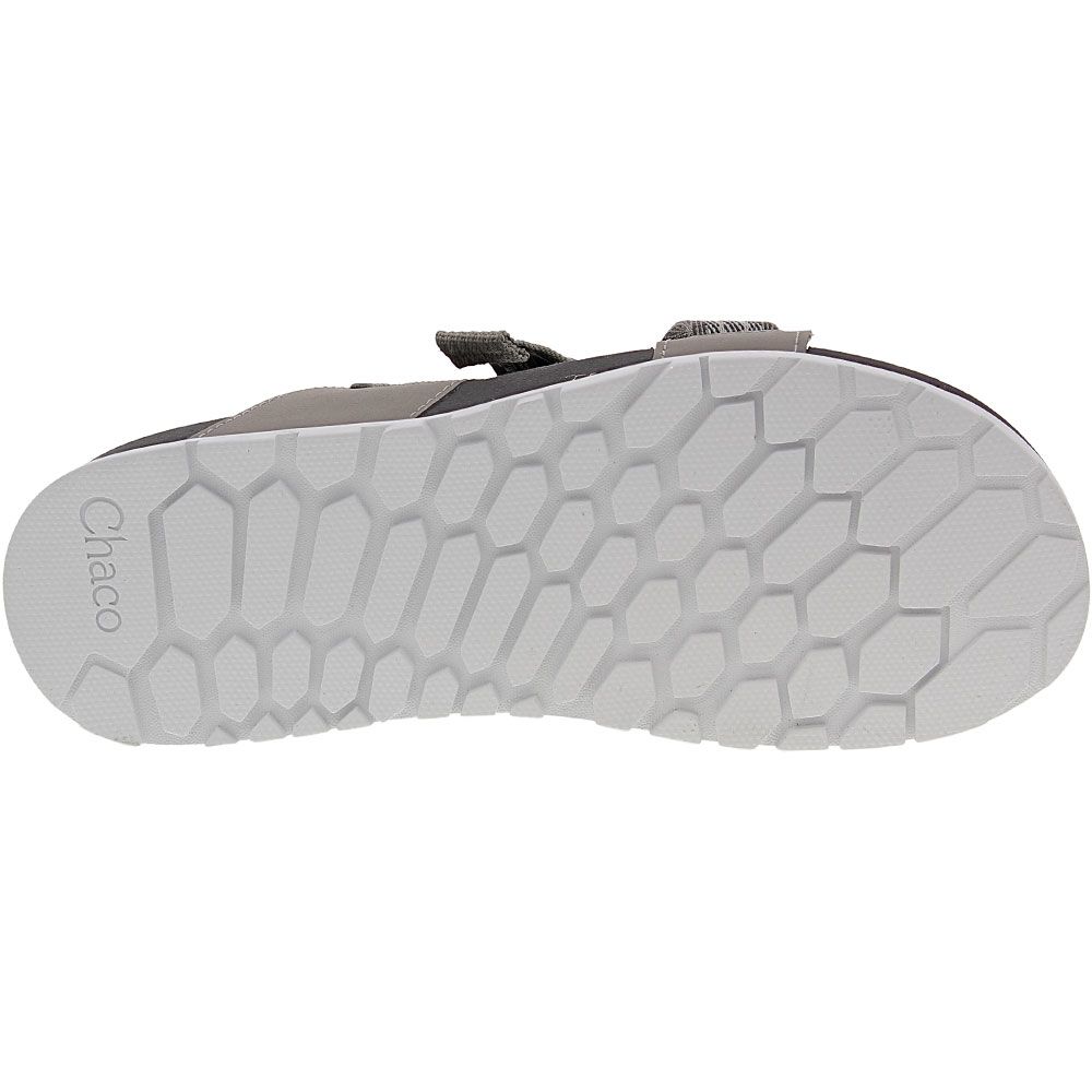 Chaco Low Down Outdoor Sandals - Womens Pully Gray Sole View