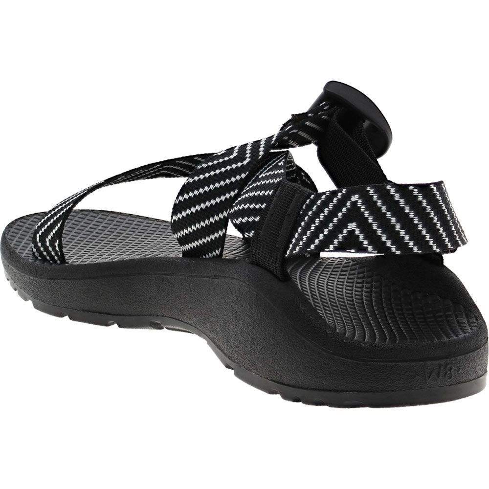 Chaco Mega Z Cloud Outdoor Sandals - Womens Black White Back View