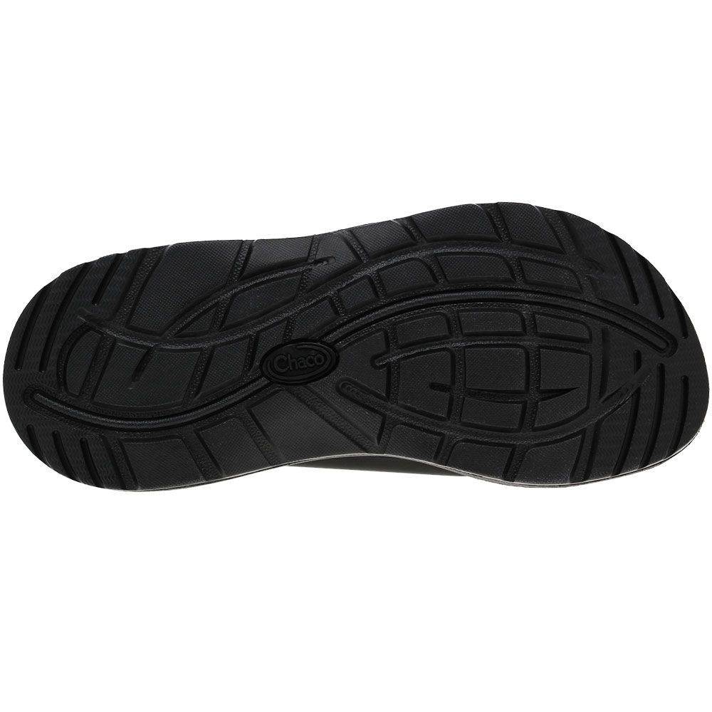 Chaco Mega Z Cloud Outdoor Sandals - Womens Black White Sole View