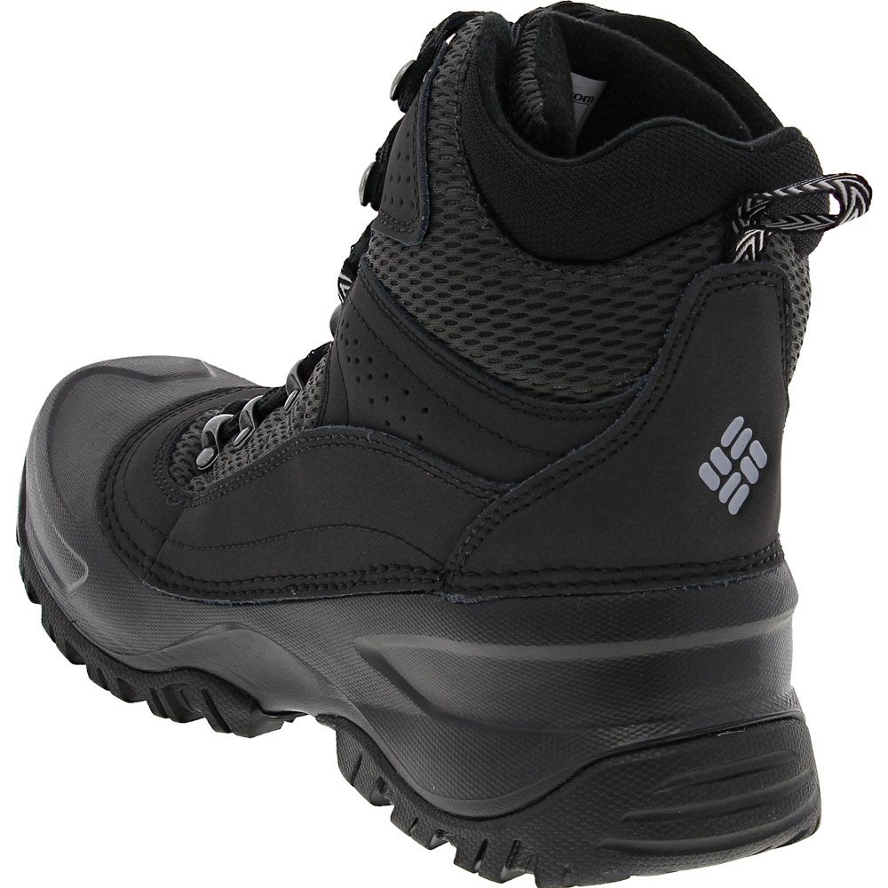 Columbia Snowcross Mid Winter Boots - Mens Black Grey Back View