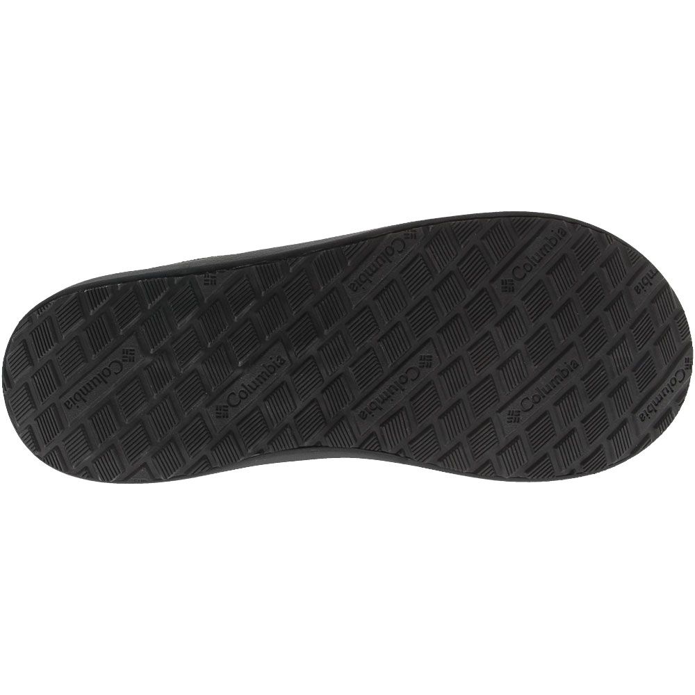 Columbia Columbia Flip Flip Flops - Mens Black Grey Steel Sole View