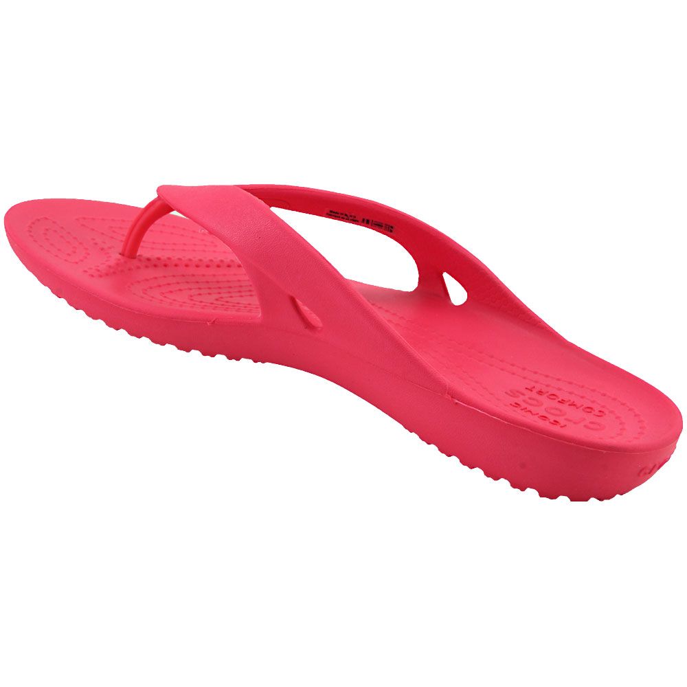 Crocs Kadee Flip Flop 2 Flip Flops - Womens Paradise Pink Back View