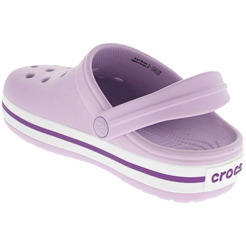 Crocs Crocband Water Kids Sandals Lavender Back View