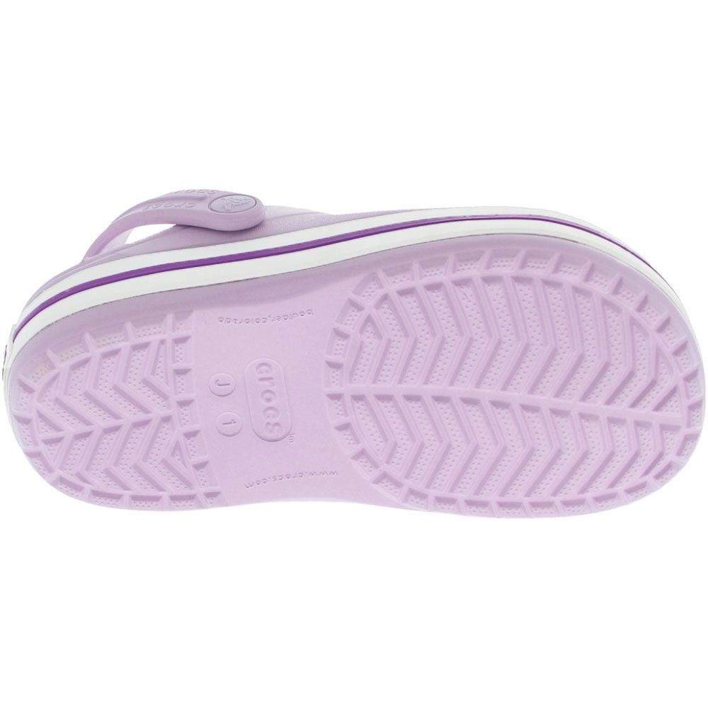 Crocs Crocband Water Kids Sandals Lavender Sole View