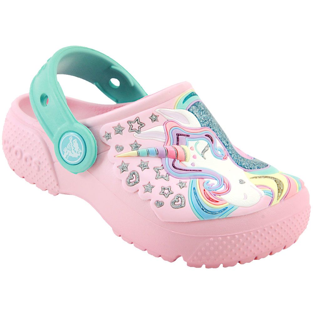 Crocs Unicorn Funlab Clog Water Sandals - Girls Pink Mint