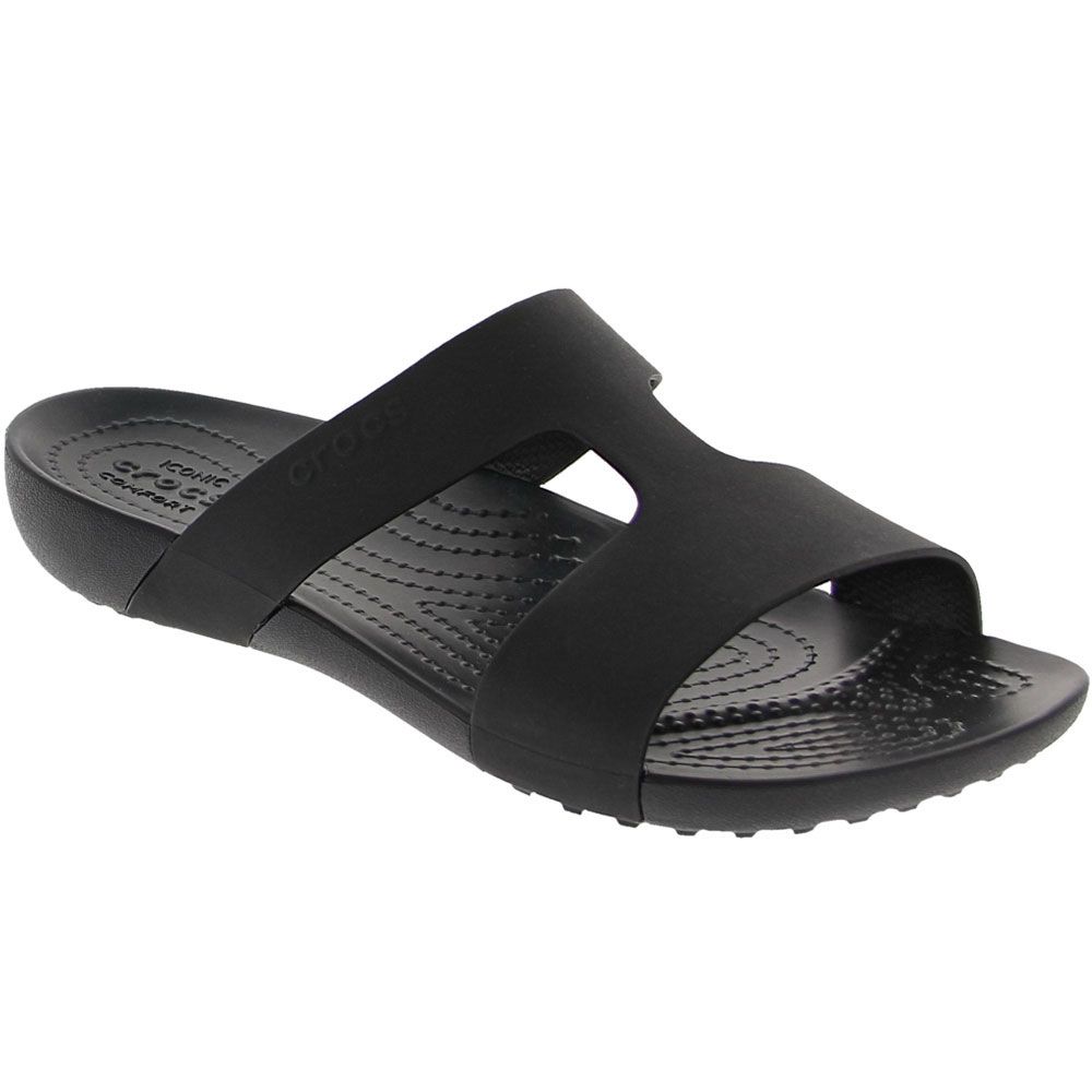 Crocs Serena Slide Sandals - Womens Black Black