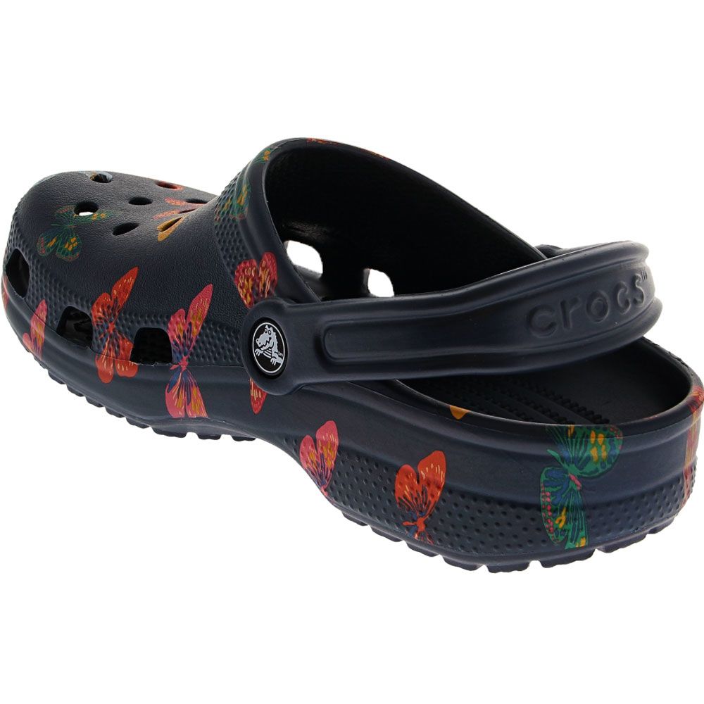 Crocs Classic Vacay Vibes Water Sandals - Mens Multi Butterfly Navy Back View