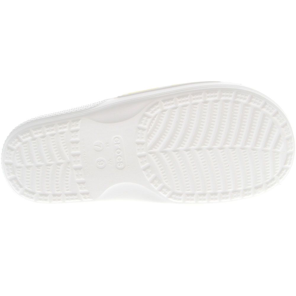 Crocs Classic Croc Slide Ti Slide Sandals - Mens White Multi Sole View