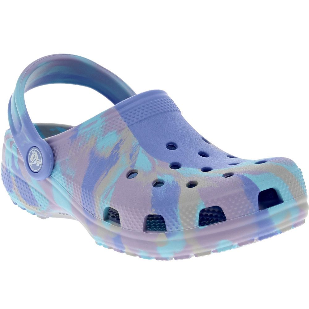 Crocs Classic Marbled Clog 2 Kids Water Sandals Moon Jelly 2