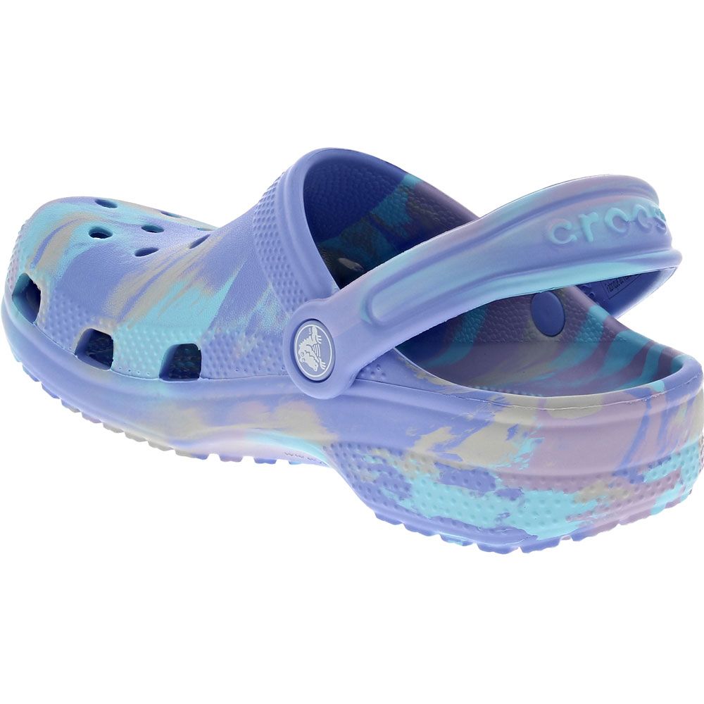 Crocs Classic Marbled Clog 2 Kids Water Sandals Moon Jelly 2 Back View