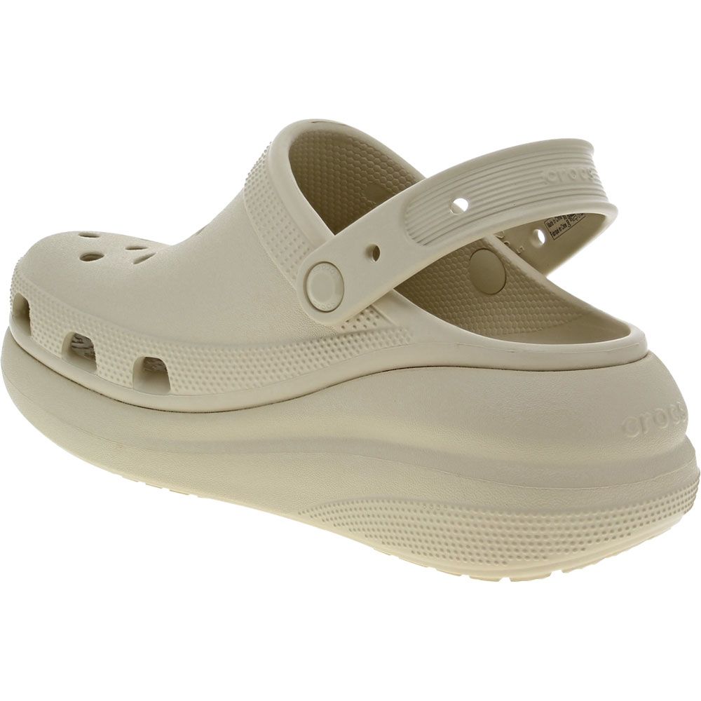 Crocs Classic Crush Clog Water Sandals - Womens Bone Back View