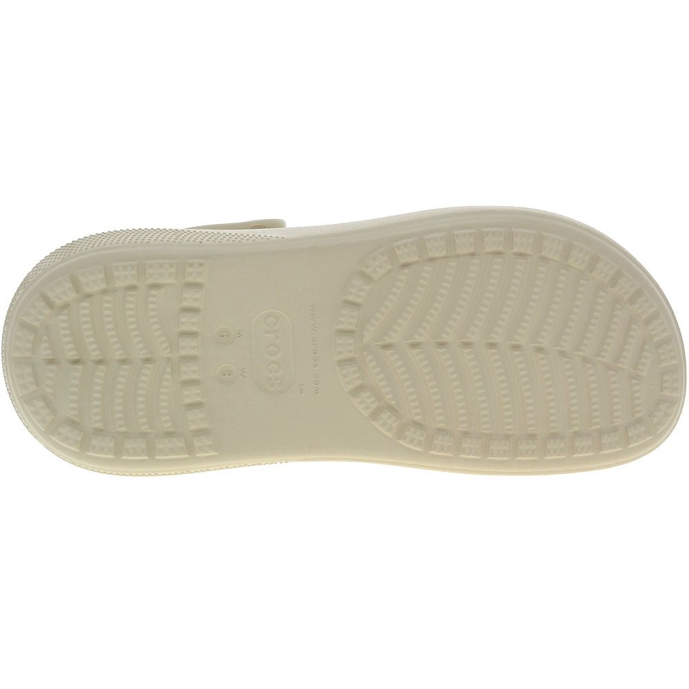 Crocs Classic Crush Clog Water Sandals - Womens Bone Sole View