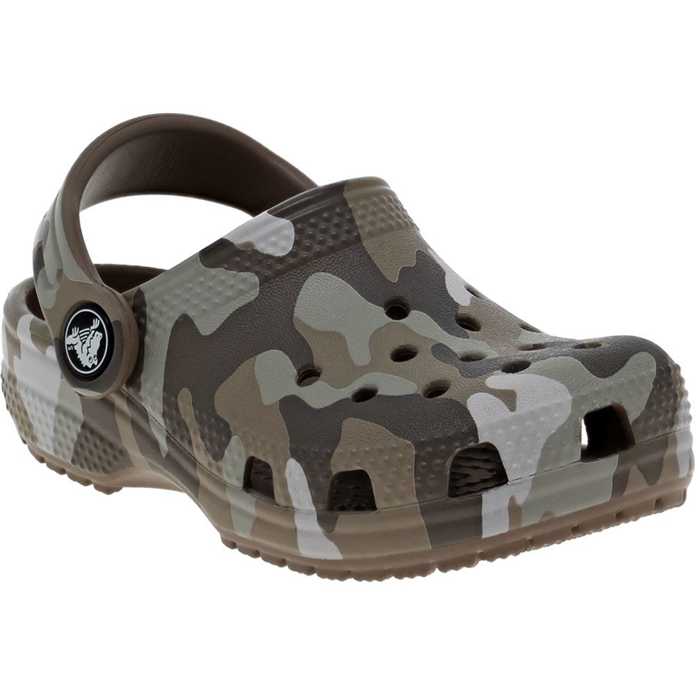 Crocs Classic Printed Camo Sandals - Baby Toddler Mushroom Multi