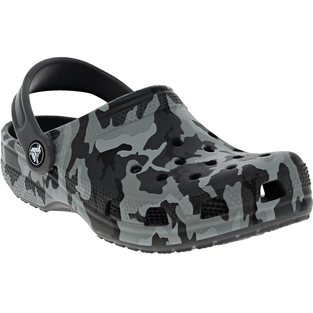 Crocs Classic Camo Clog Water Sandals - Boys Black Camo