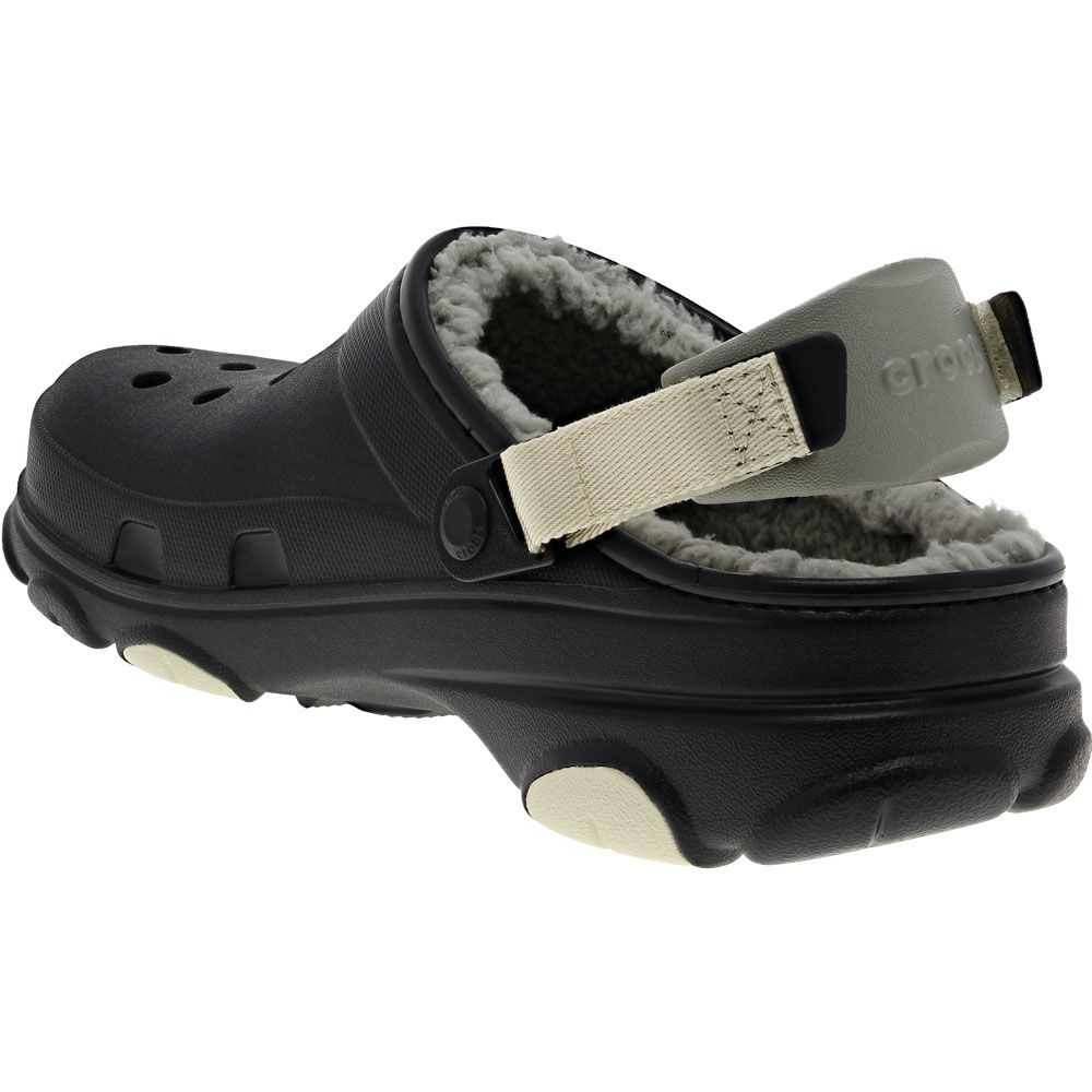 Crocs All Terrain Lined Clog Sandals - Mens Black Back View