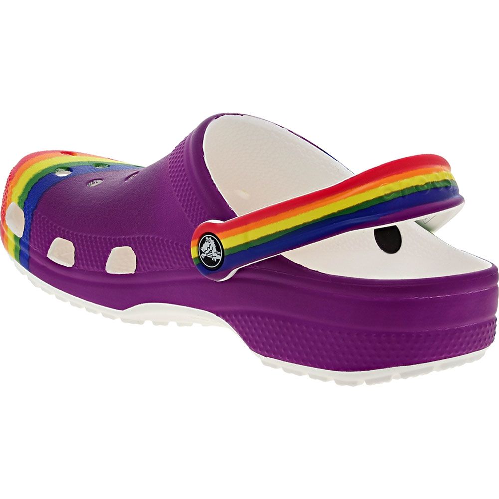 Crocs Classic Rainbow Dye Water Sandals - Mens Rainbow Back View