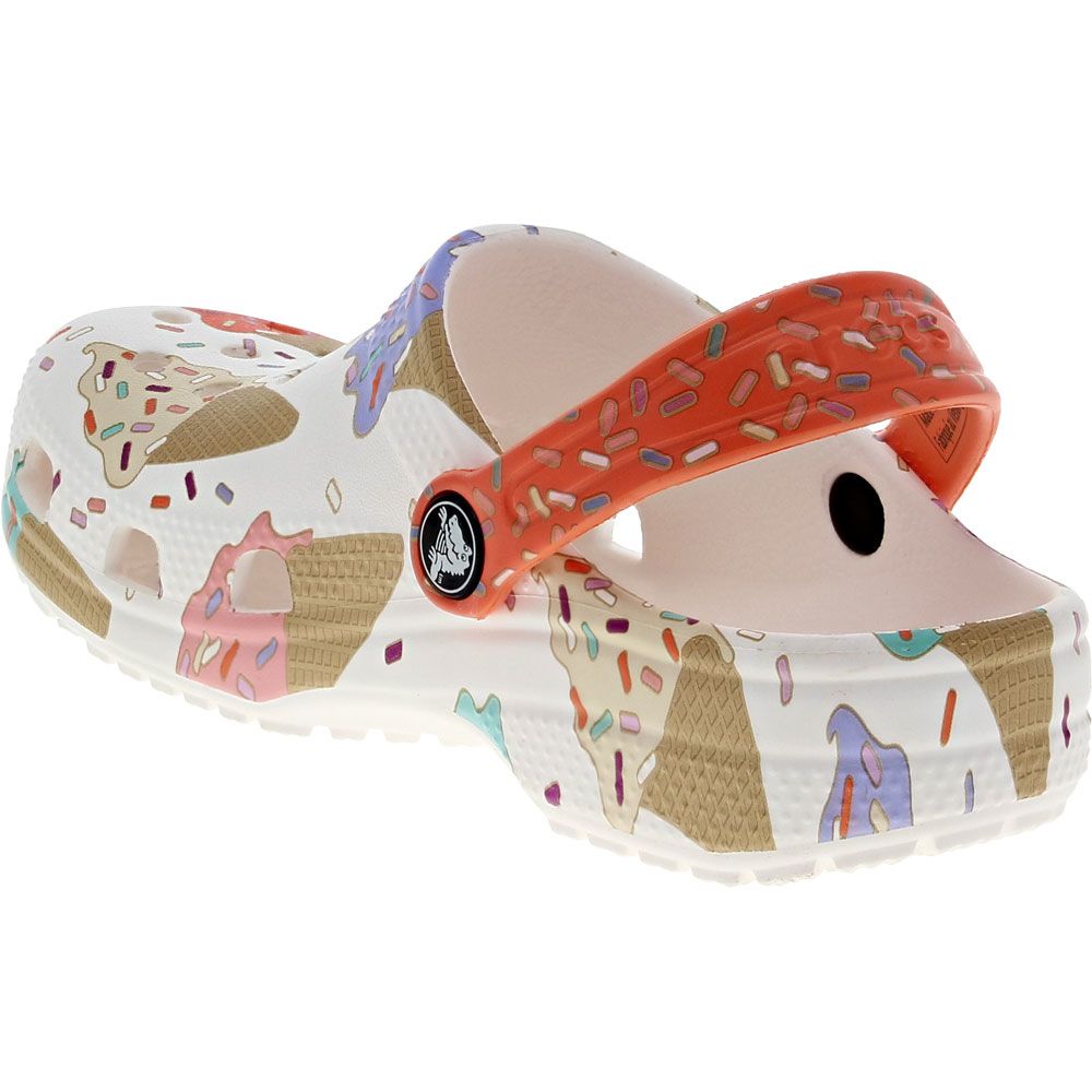 Crocs Classic Ice Cream Clog Sandals - Girls Ice Cream Multi Back View