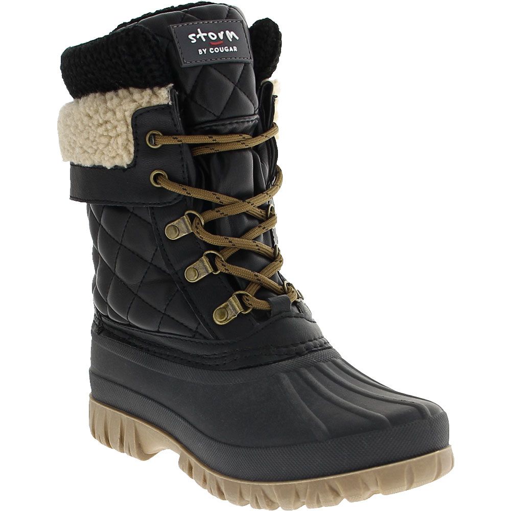 Cougar Creek Quilt Winter Boots - Womens Black