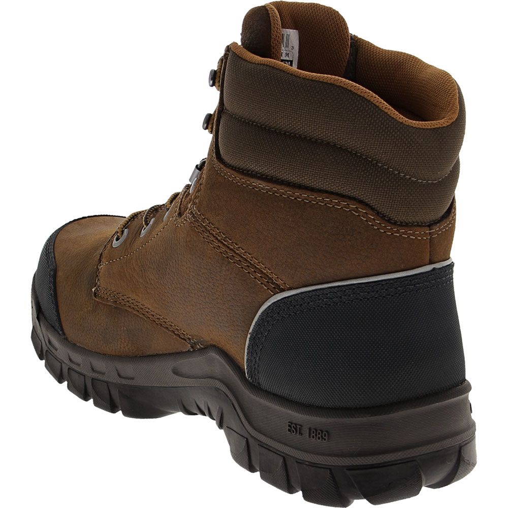 Carhartt 6720 Composite Toe Work Boots - Mens Dark Brown Oil Tanned Back View