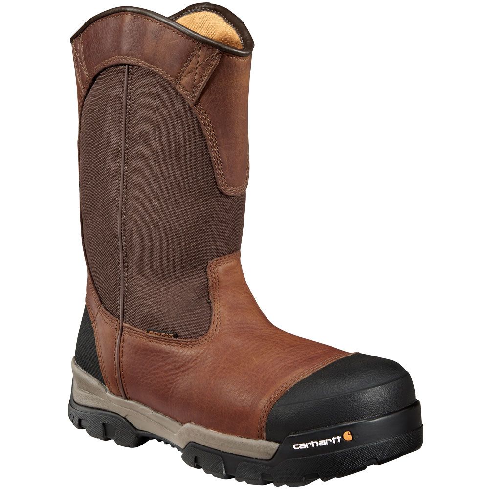 Carhartt Cme1355 Composite Toe Work Boots - Mens Peanut Oil Tan Leather