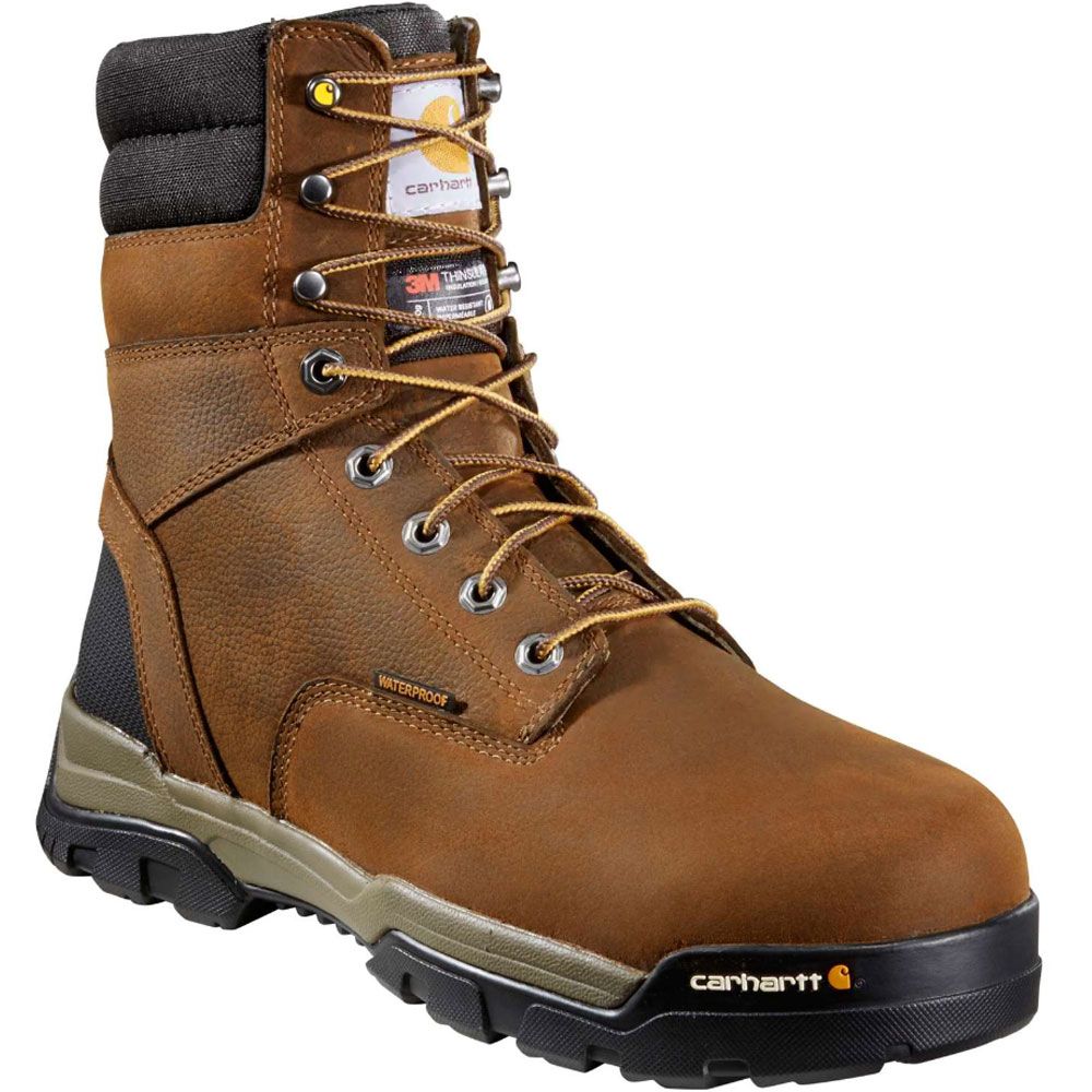 Carhartt Cme8047 Non-Safety Toe Work Boots - Mens Bison Brown Oil Tan