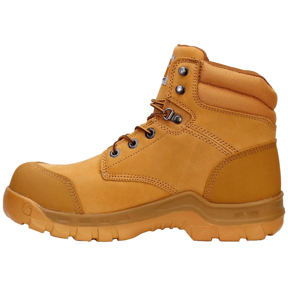 Carhartt Cmf6056 Non-Safety Toe Work Boots - Mens Wheat Nubuck Back View