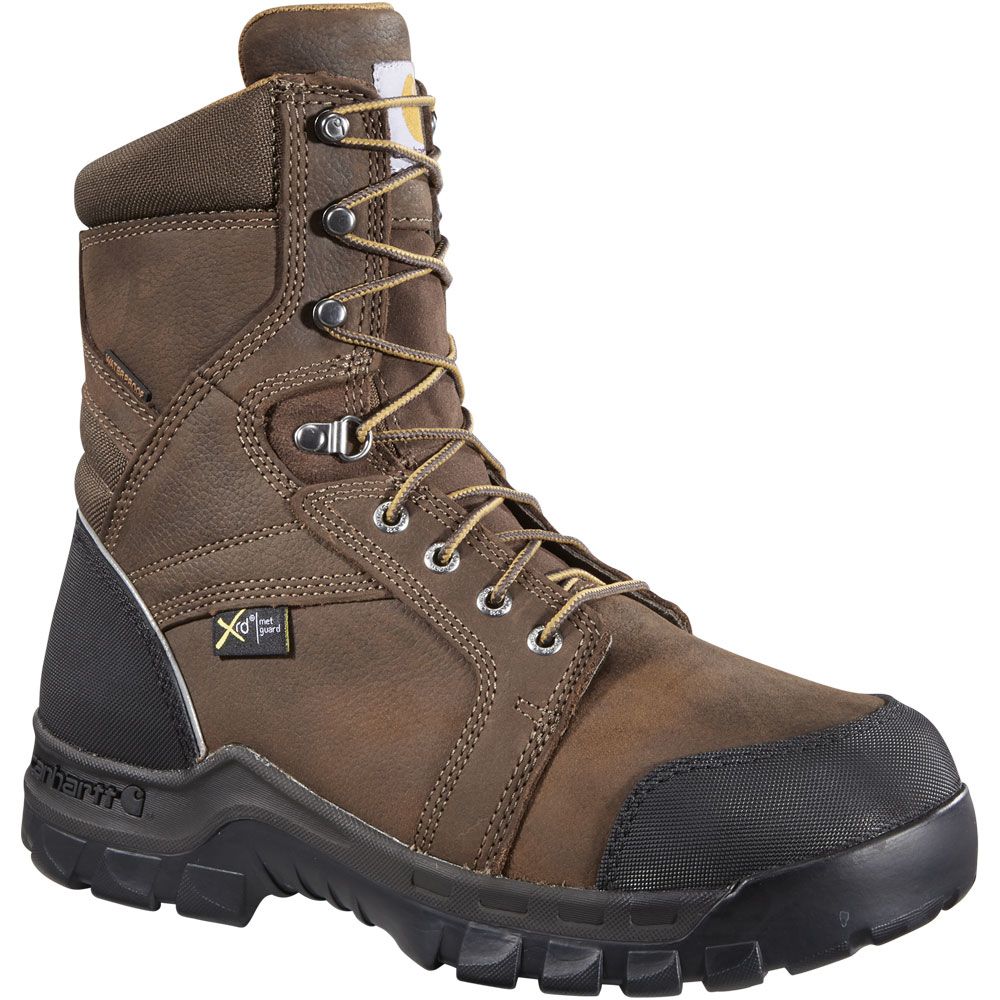 Carhartt Cmf8720 Composite Toe Work Boots - Mens Dark Brown