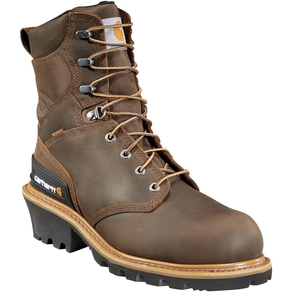 Carhartt CML8360 Composite Toe Work Boots - Mens Crazy Horse Brown Oil Tanned