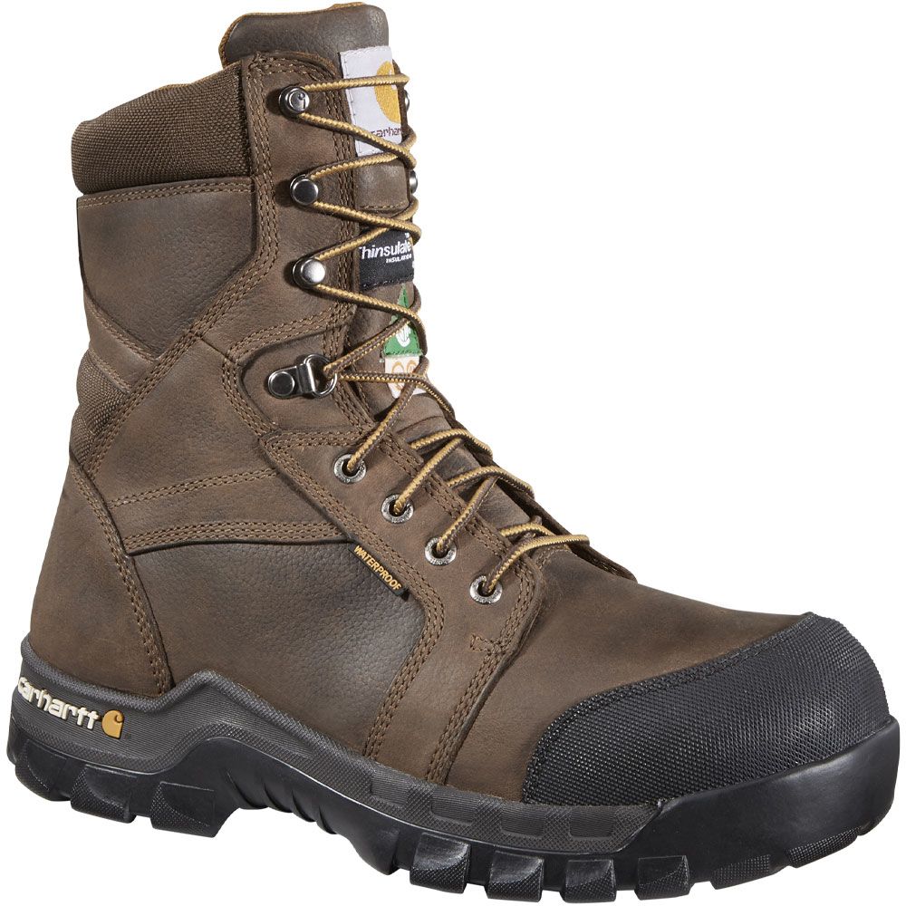 Carhartt Rug Flex 8 Inch CSA Composite Toe Work Boots - Mens Dark Blue